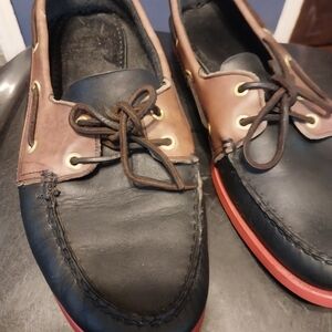 Men's Black and Brown Boat Shoes